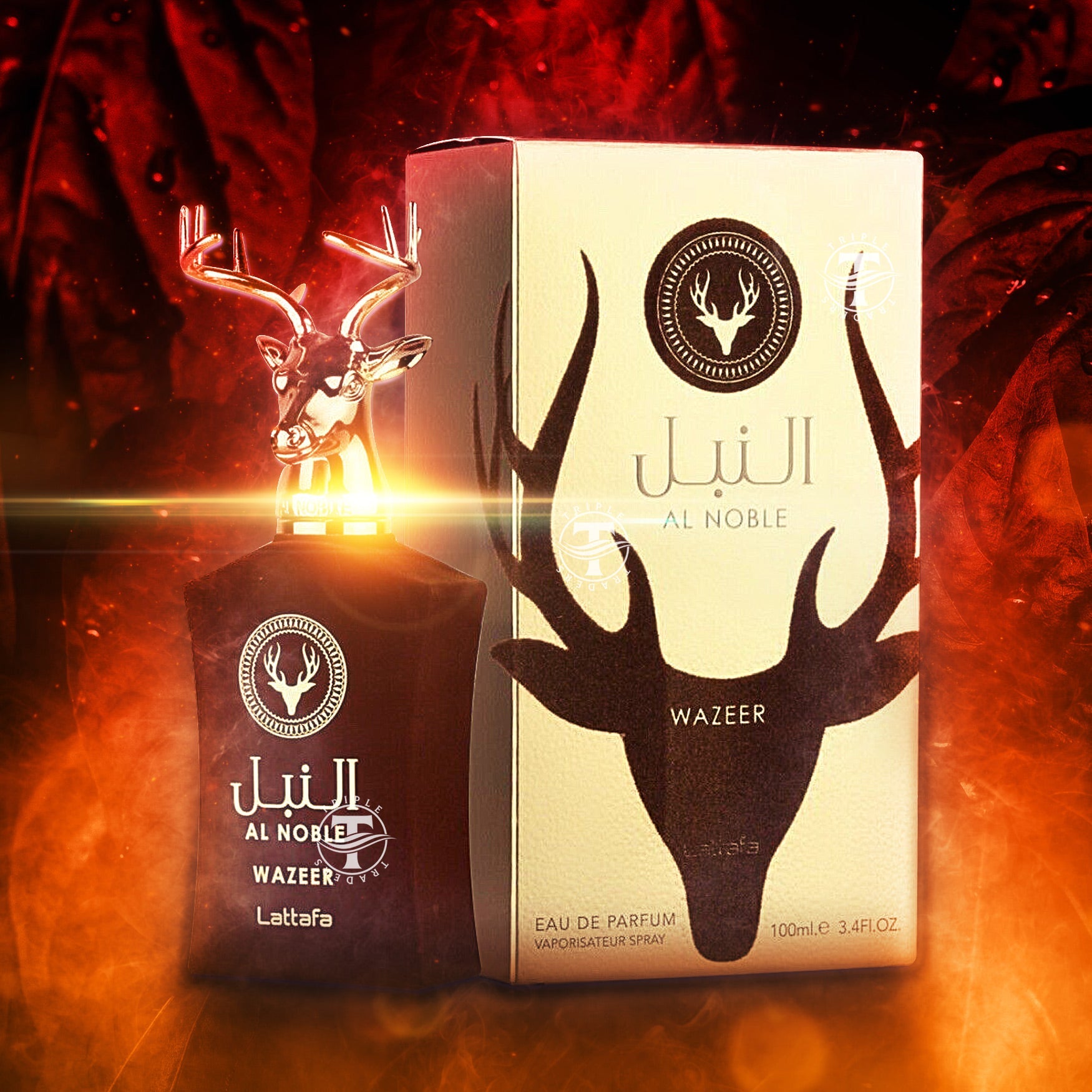 Al Noble Wazeer By Lattafa 100ml 3.4 FL OZ Eau De Parfum – Triple Al Noble Wazeer By Lattafa 100ml 3.4 FL OZ Eau De Parfum – Triple