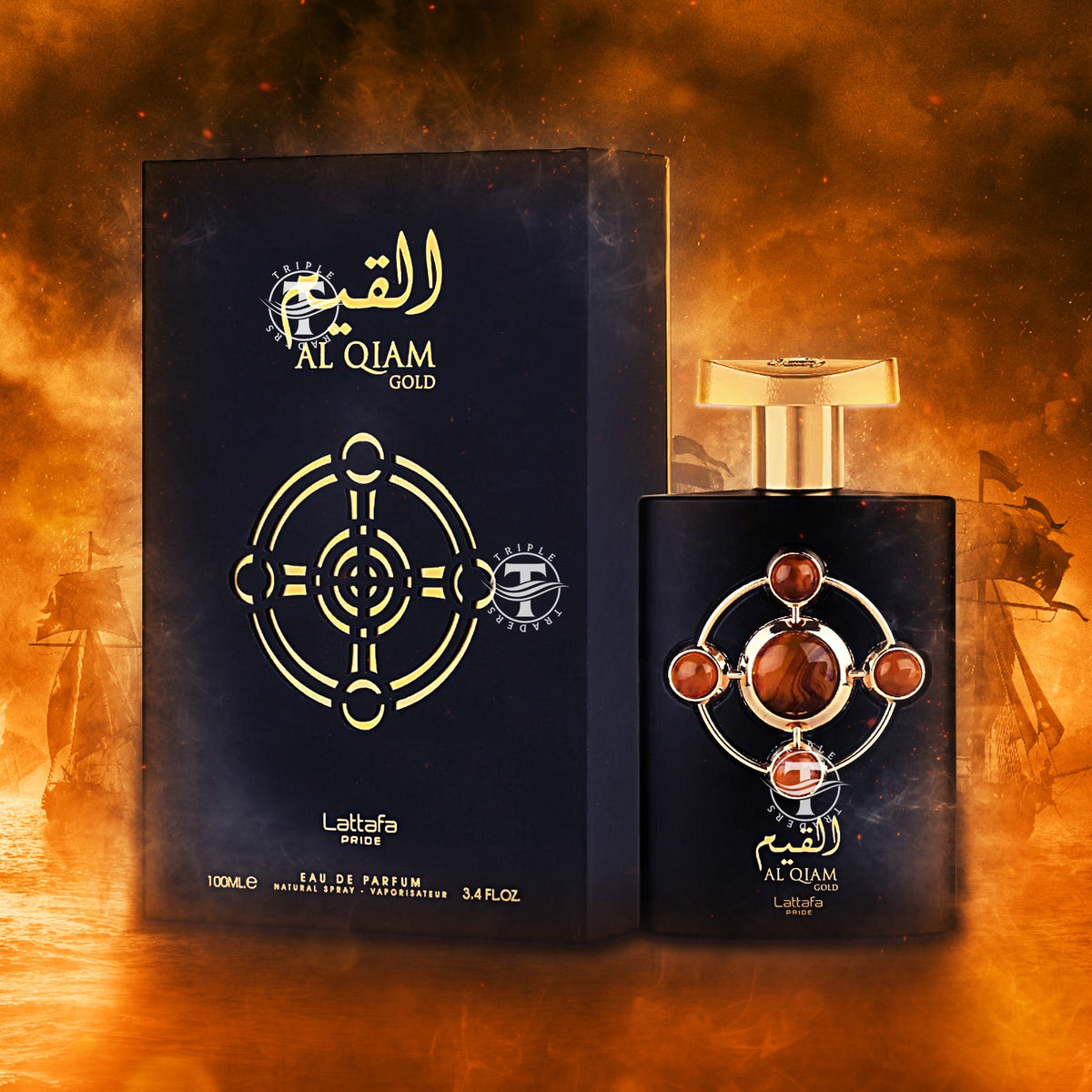Al Qiam Gold Eau De Parfum 100ml 3.4 FL OZ By Lattafa Pride Oriental P ...