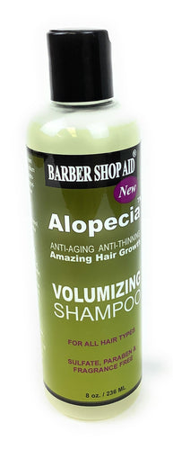 Alopecia Anti-Thinning Hair Growth Volumizing Shampoo (8oz bottle)-Barber Shop Aid