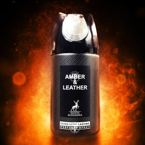 Amber & Leather Extra Long Lasting Perfumed Spray By Maison Alhambra | Lattafa 250 ml 9 Fl Oz
