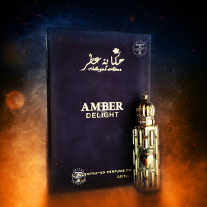 Amber Delight - Concentrated Perfume Oil - By Hekayat Attar - 15ml 0.51 oz