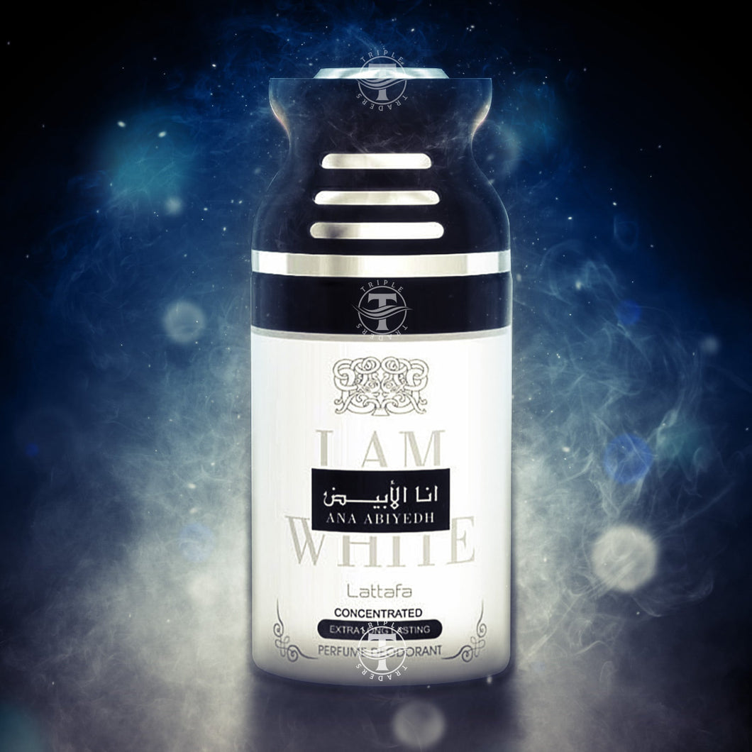 Ana Abiyedh I Am White - Concentrated Extra Long Lasting Perfumed Spray By Lattafa 250ml 9 FL OZ