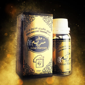 Attar Maryam - Gold - Oriental Concentrated Oil Perfume 100gm - Free From Alcohol - By Lulu Gallery