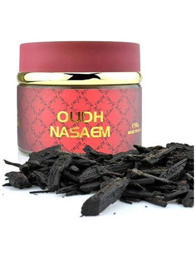 Bakhoor bakhour incense agarwood oud nasaem 60 gms by nabeel بخور عود نسايم⁩