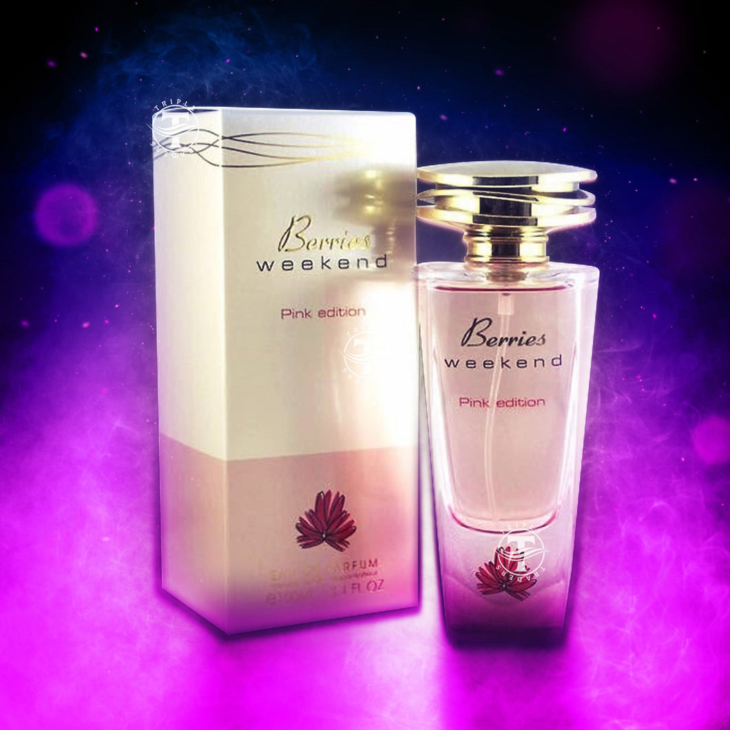  Fragrance World - Berries Weekend Pink Edp 100ml Perfumes for  Women, Amber Vanilla Fragrance for Women