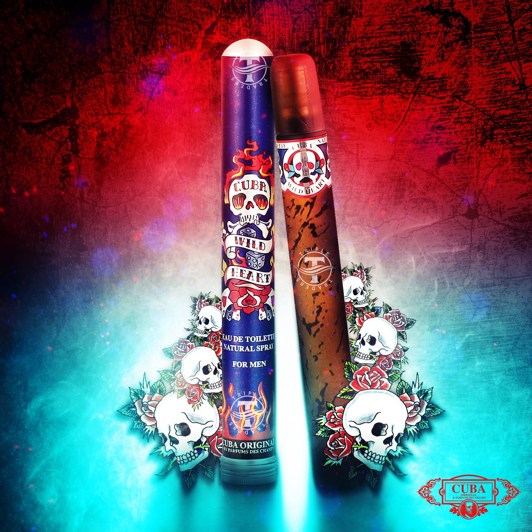 Cuba Wild Heart For Men 35ml 1.17 Fl Oz Triple Traders