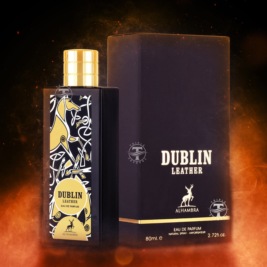Dublin Leather Eau De Parfum By Maison Alhambra | Lattafa 80ml Oriental Perfume