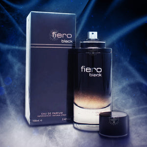Fiero Black Eau De Parfum By Fragrance World - 100ml 3.4 fl oz Perfume Cologne Spray For Men