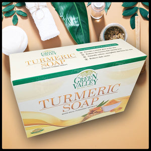 Green Valley Turmeric Soap With Real Turmeric Extract 90gm