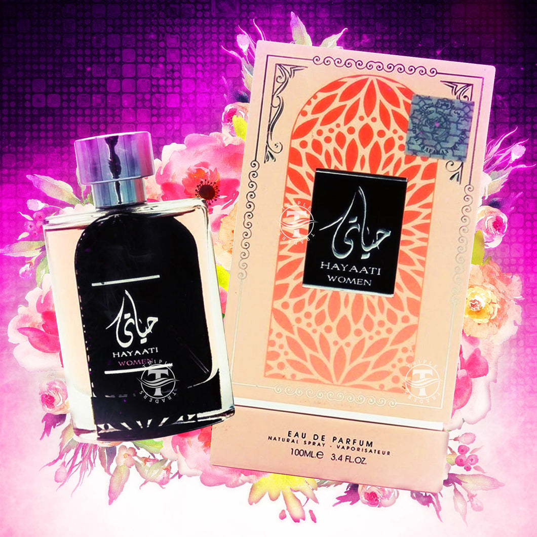 Hayaati Women Eau De parfum By Ard Al Zaafaran 3.4 Fl Oz 100 ml Oriental Perfume