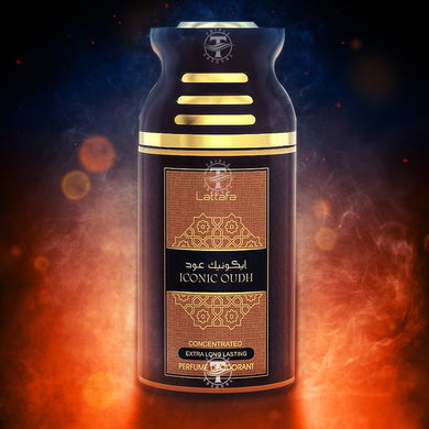 Iconic Oudh Concentrated Extra Long Lasting Perfumed Spray By Lattafa 250ml