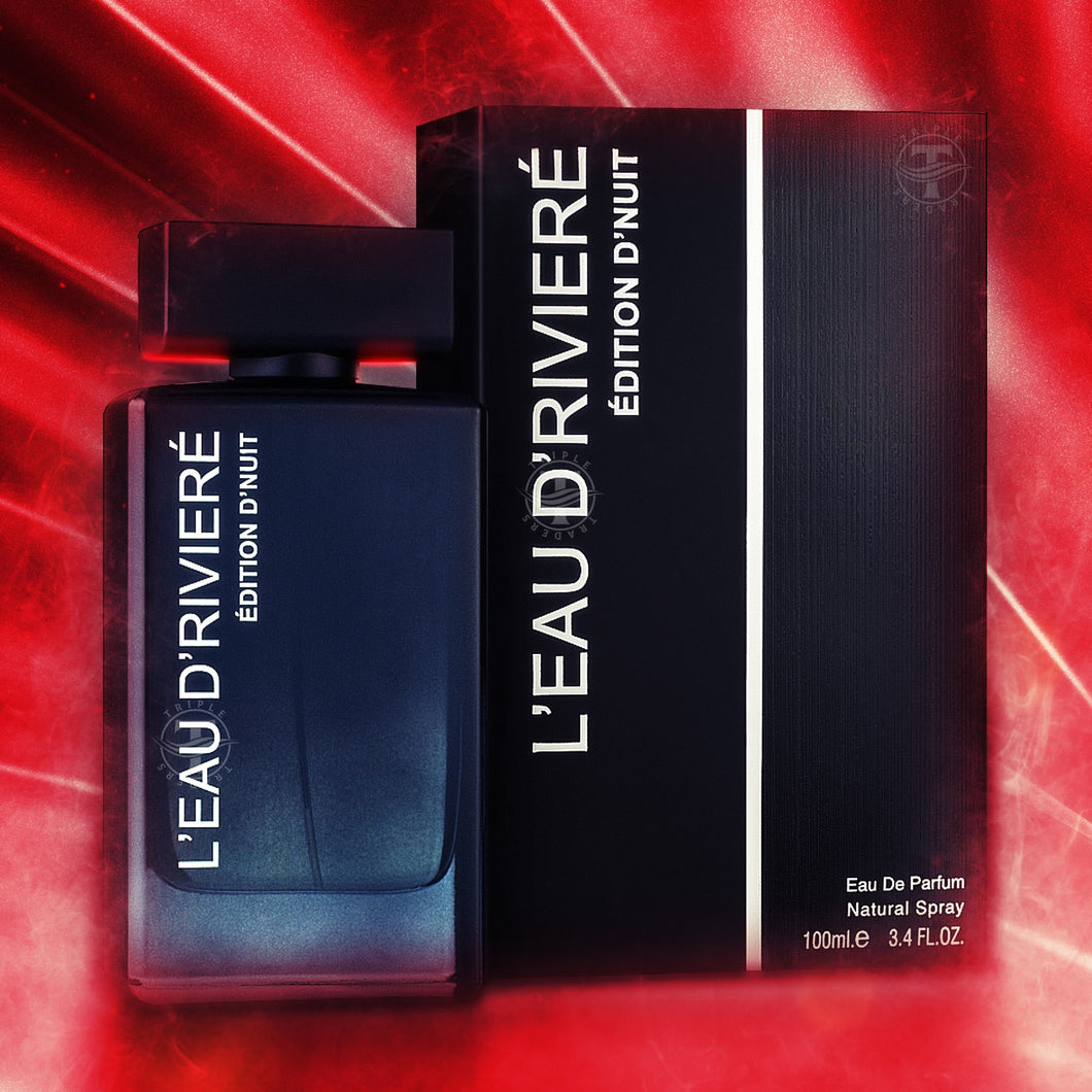 L'eau D'riviere Edition D'nuit Eau De Parfum By Fragrance World 100ml 3.4 Fl Oz Oriental Perfume Cologne Spray