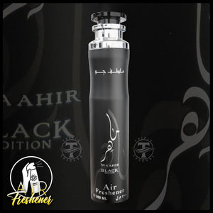 Maahir Black Edition Air Freshener By Lattafa - 300ml Perfumed Room Spray