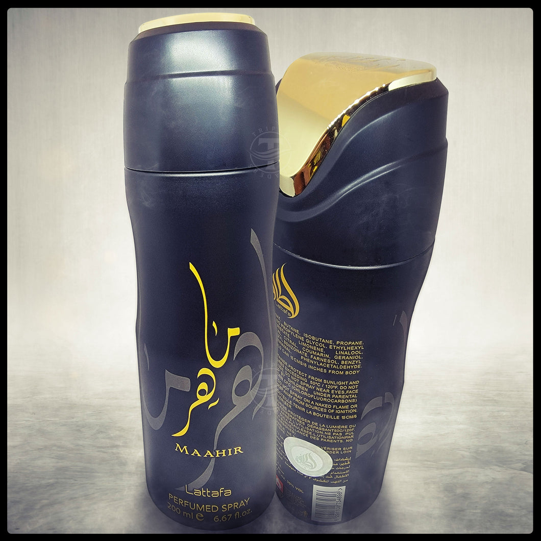 Maahir Perfumed Deodorant Body Spray By Lattafa 200ml 6.67 fl. oz.