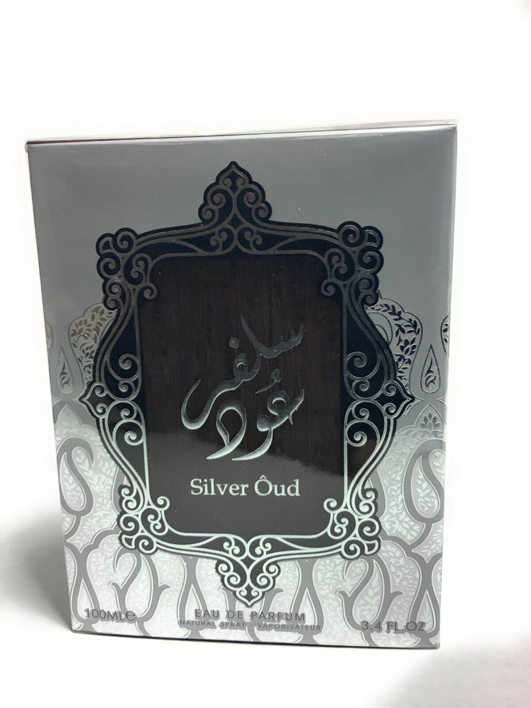Silver Oud By Lattafa Eau de Parfum 100ml 3.4 FL OZ UNISEX- Free Shipping