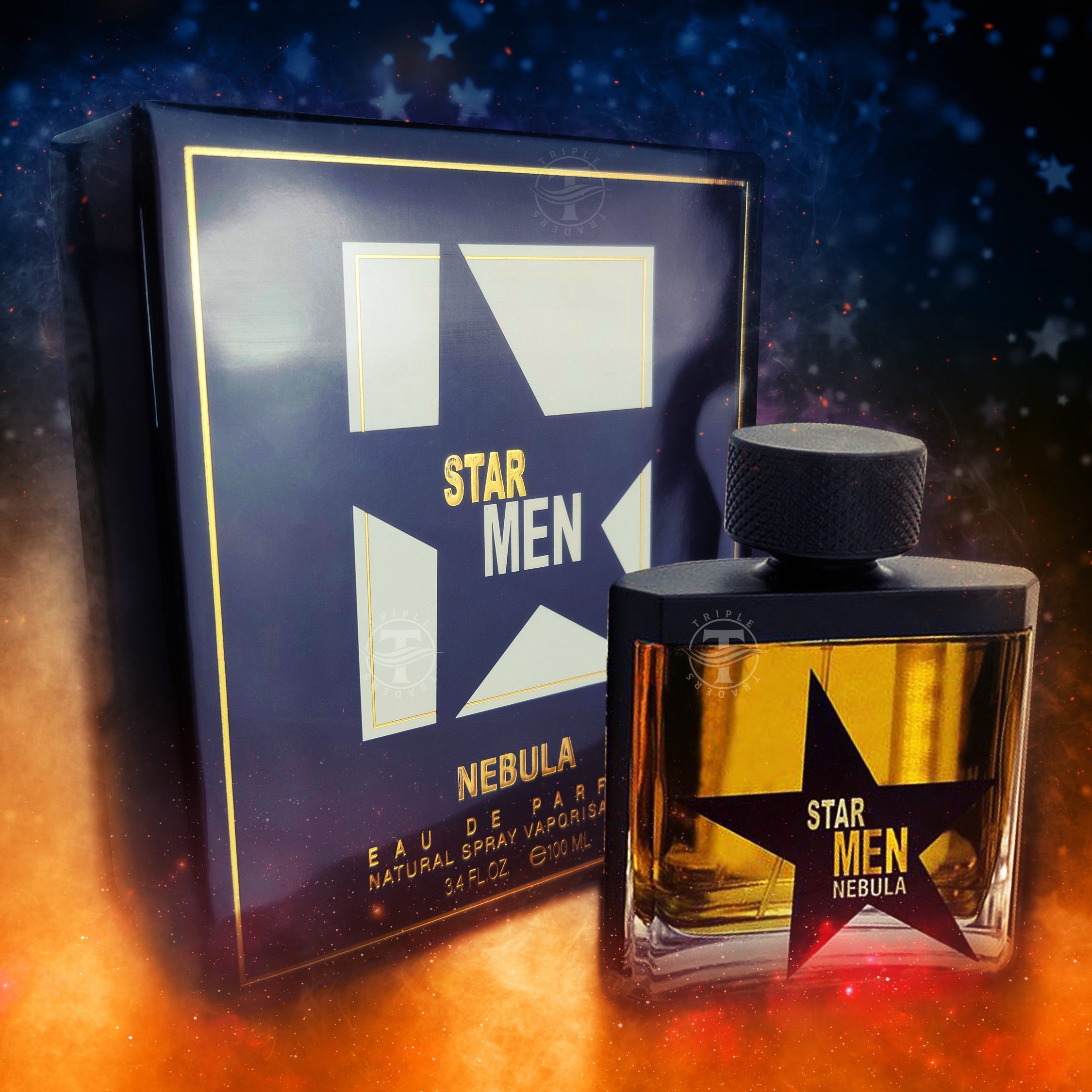 Star Men Nebula by Fragrance World 3.4 oz Eau de Parfum Spray for Men.