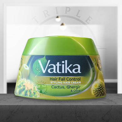 Vatika Hair Fall Control - Styling hair Cream - Cactus, Ghergir & Olive 140 ml