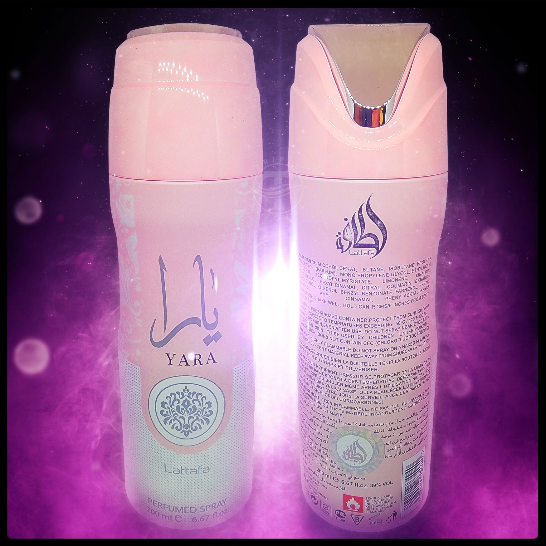 Yara Perfumed Deodorant Body Spray By Lattafa 200ml 6.67 fl. oz