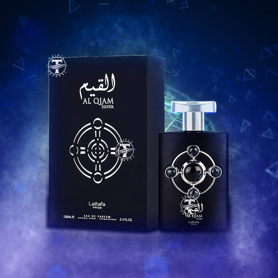 Al Qiam Silver Eau De Parfum 100ml 3.4 FL OZ By Lattafa Pride Oriental Perfume