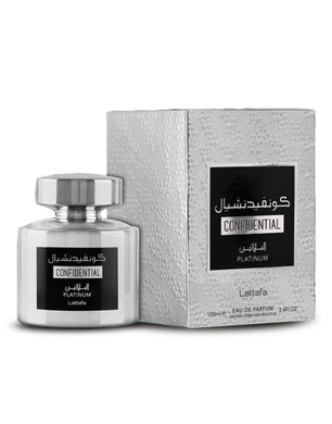 Confidential Platinum by Lattafa 100ml Spray Perfume