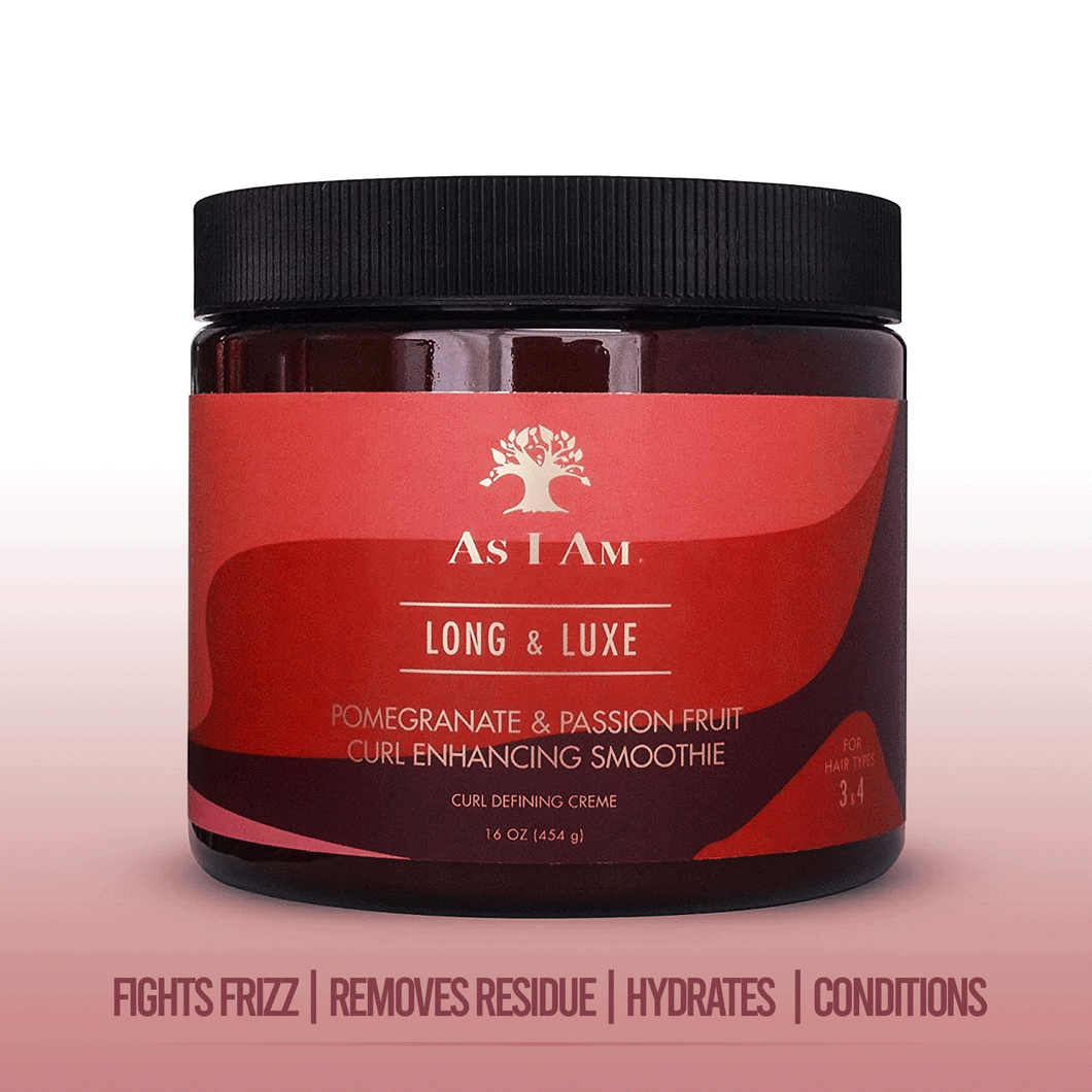 As I Am Long & Luxe Curl Enhancing Smoothie 16 Oz - Pomegranate & Passion Fruit