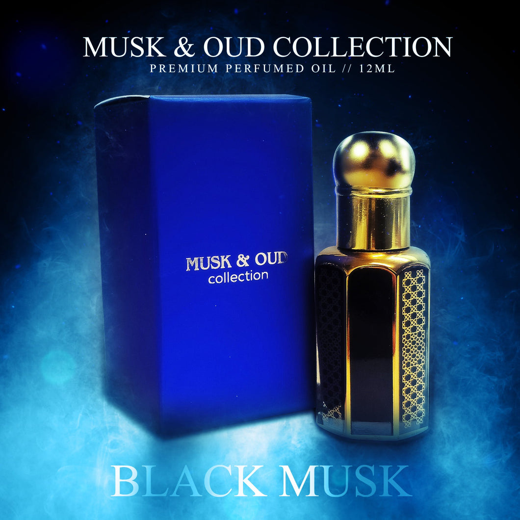 BLACK MUSK TAHARA - 12ml Premium Perfumed Oil - Hekayat Attar - Musk & Oud Collection