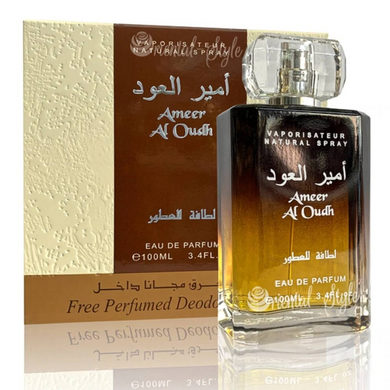 Ameer Al Oud - Eau De Parfum Spray (100 ml - 3.4Fl oz) with Deo by Lattafa