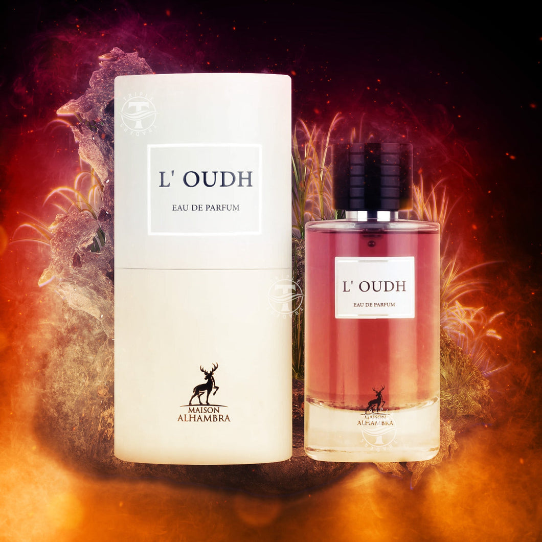 L'Oudh Eau De Parfum by Maison Alhambra 100ml 3.4 Fl Oz Oriental Perfume