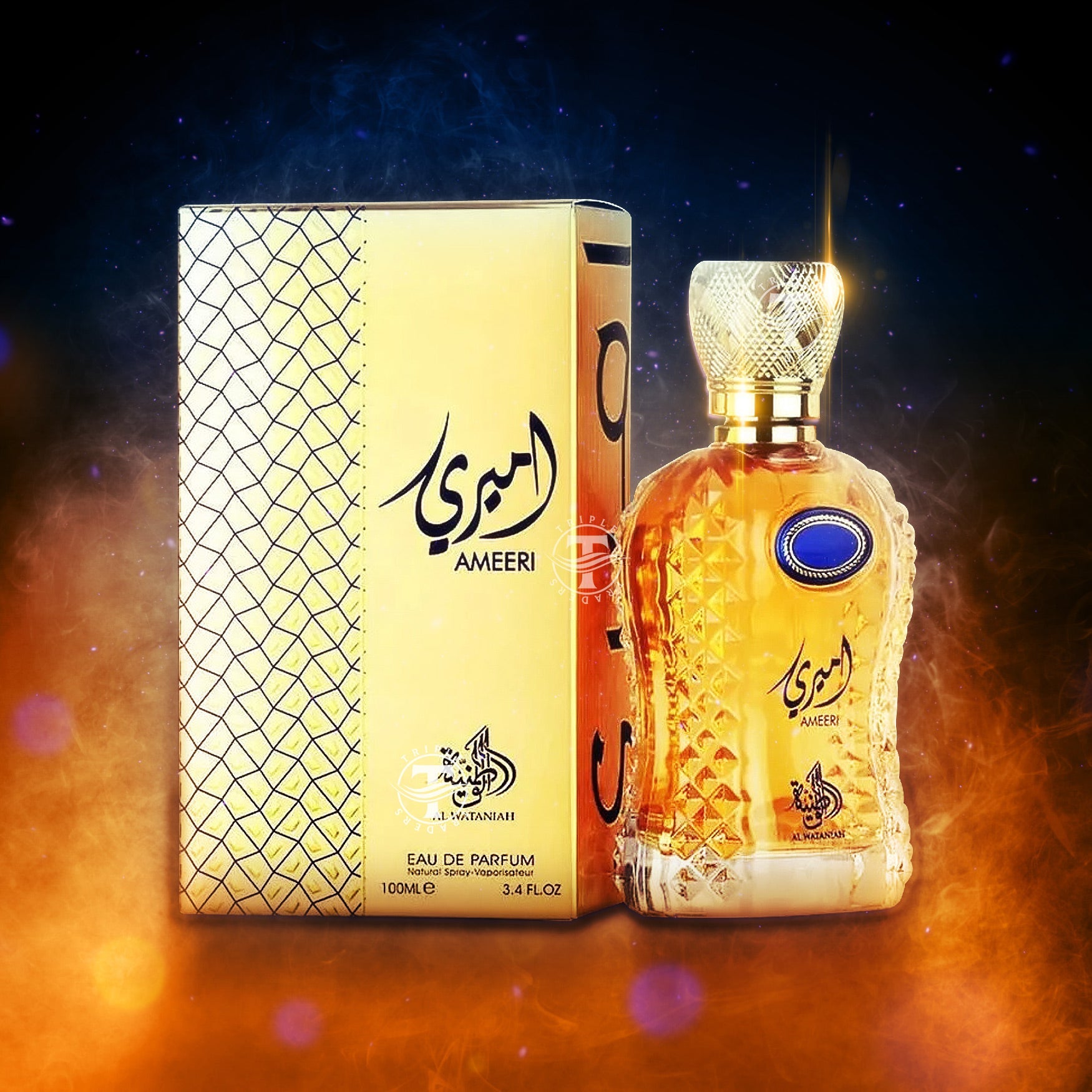 *Al Wataniah Ameeri メンズ香水 Ameeri by Al Wataniah – Opulent Oud & Tobacco Men's Fragrance