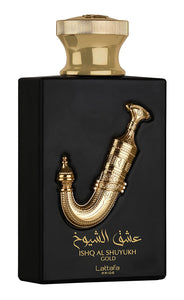 Lattafa Perfumes Ishq Al Shuyukh Gold EDP - Eau De Parfum 100ml(3.4 oz) Unisex | Caramel, Saffron, Tonka Bean, Suede Leather