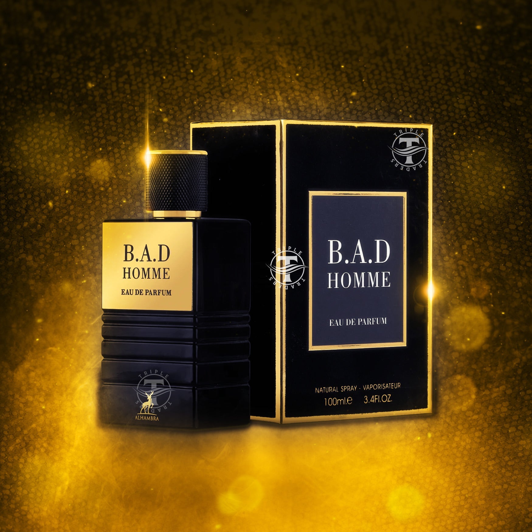 B.A.D. Homme Eau De Parfum For Men By Maison Alhambra 100ml 3.4 FL
