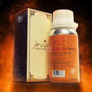 Amber & Sandalwood - Concentrated Oil Perfume 100ml by Hekayat Attar