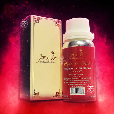 Rose & Oud - Concentrated Oil Perfume 100ml by Hekayat Attar