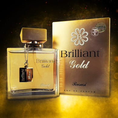 Brilliant Gold Eau De Parfum by Rasasi 100ml 3.4 FL OZ