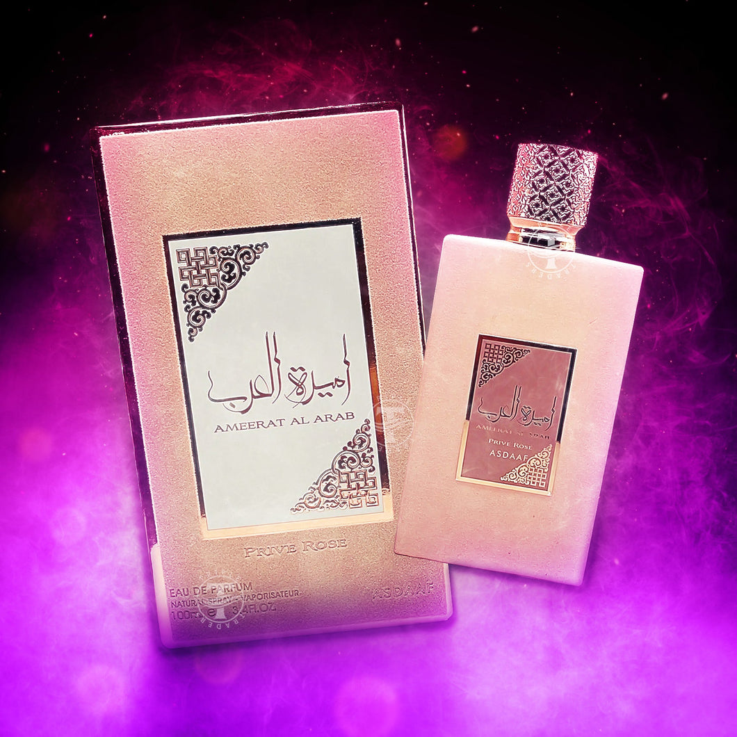 AMEERAT AL ARAB Privé Rose - Eau de Parfum Florale pour Femme- 100ML - DUBAIPERFUME AMEERAT AL ARAB Privé Rose - Eau de Parfum Florale pour Femme- 100ML - DUBAIPERFUME