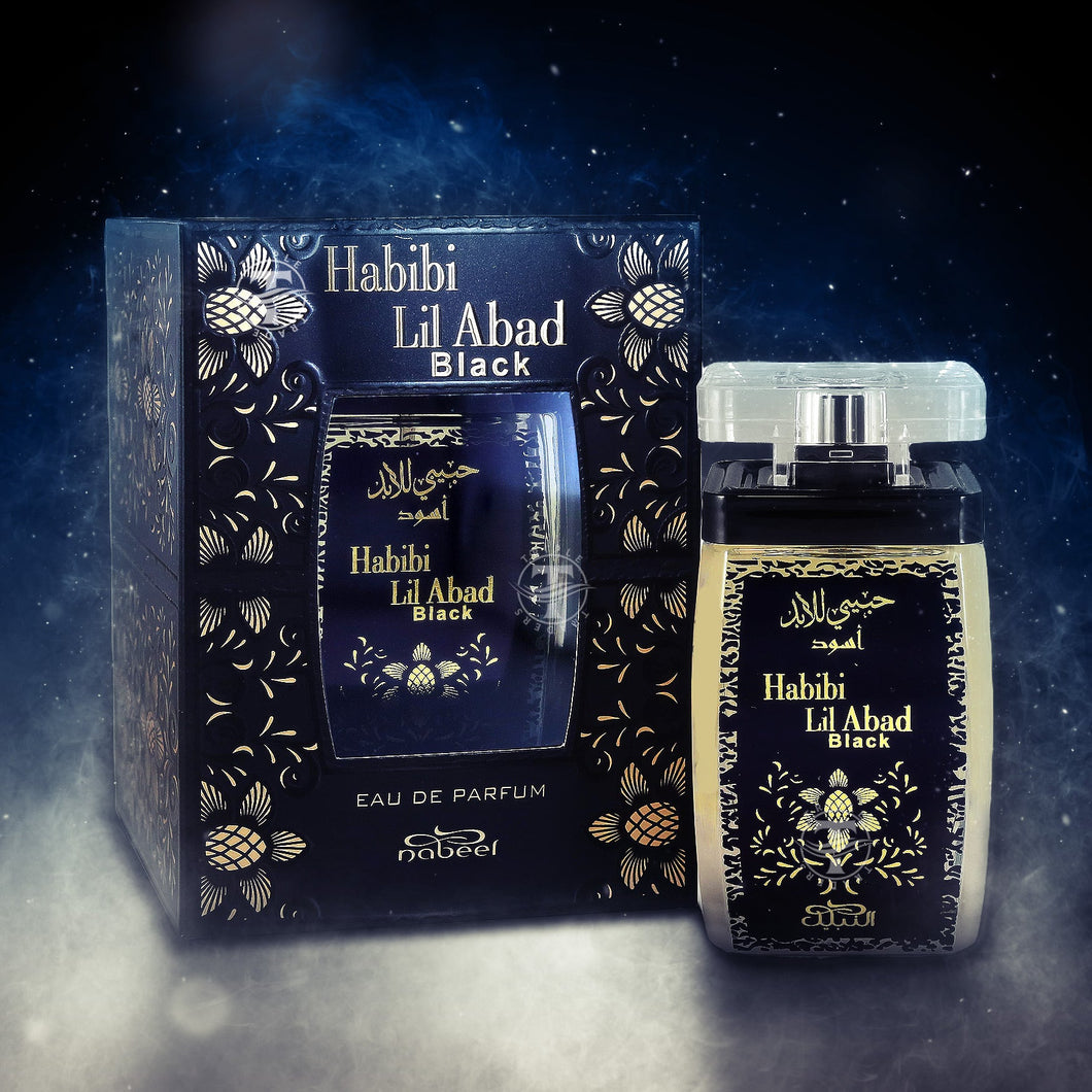 Habibi Lil Abad BLACK Eau De Parfum by Nabeel 100ml 3.3 FL OZ