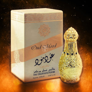 Oud Mood Pure Concentrated Perfume Oil by Lattafa 25ml 0.85 Oz