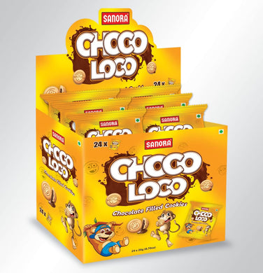 CHOCO LOCO - Chocolate Crème Filled Cookies 24 Pack (1 Lb 3.4oz Total)