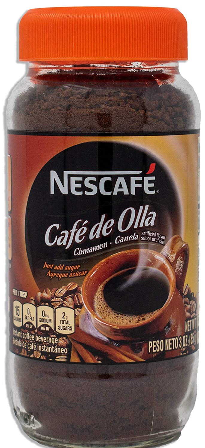 Nescafe Cafe Coffee de Olla Cinnamon - 3 Oz bottle