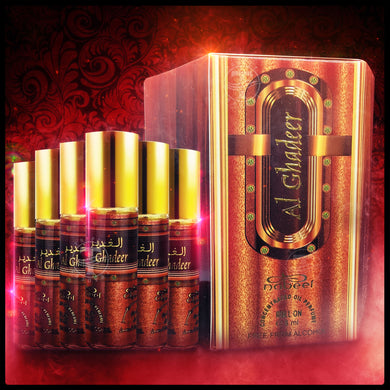 Al Ghadeer Concentrated Oil Perfume By Nabeel 6X PIECES Roll On 6ml