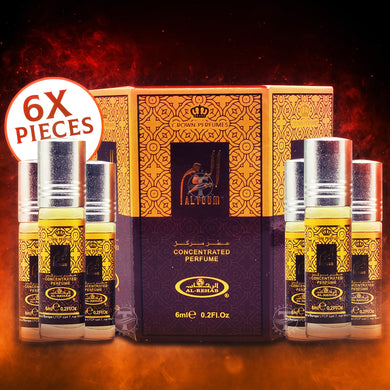 6X PIECES OF Alyoum Concentrated Perfumes - Al Rehab Crown Perfumes ( 6ml  x 6 )