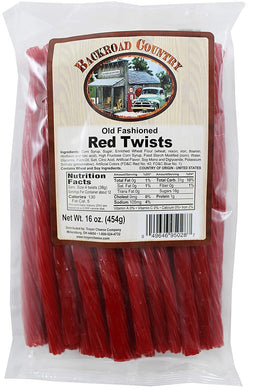 Backroad Country Red Licorice Twists 16oz Old Fashioned Twizzlers Candy