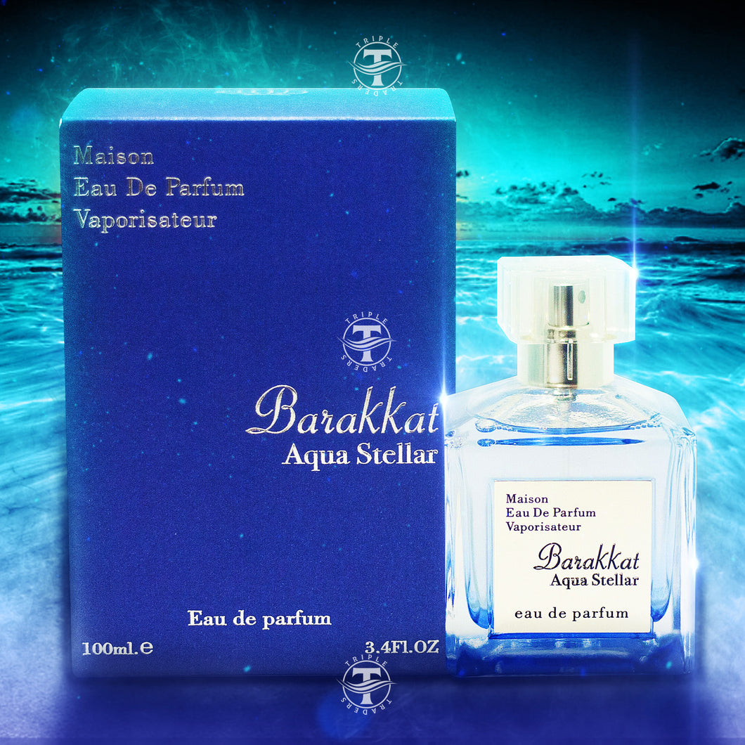 Barakkat Aqua Stellar Eau De Parfum By Fragrance World 100ml 3.4 fl oz