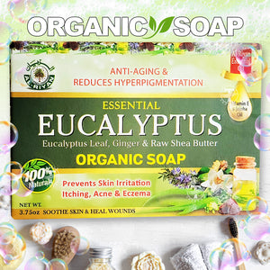 Essential Eucalyptus Organic Soap - 100% Natural By Al-Riyan