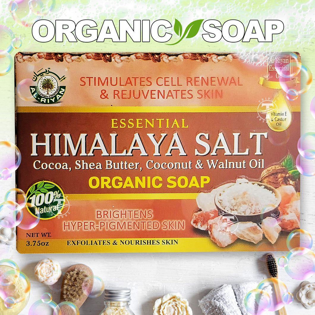 Essential Himalayan Salt Organic Soap - 100% Natural By Al-Riyan