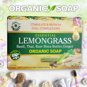 Essential Lemongrass - Organic Soap - 100% Natural By Al-Riyan
