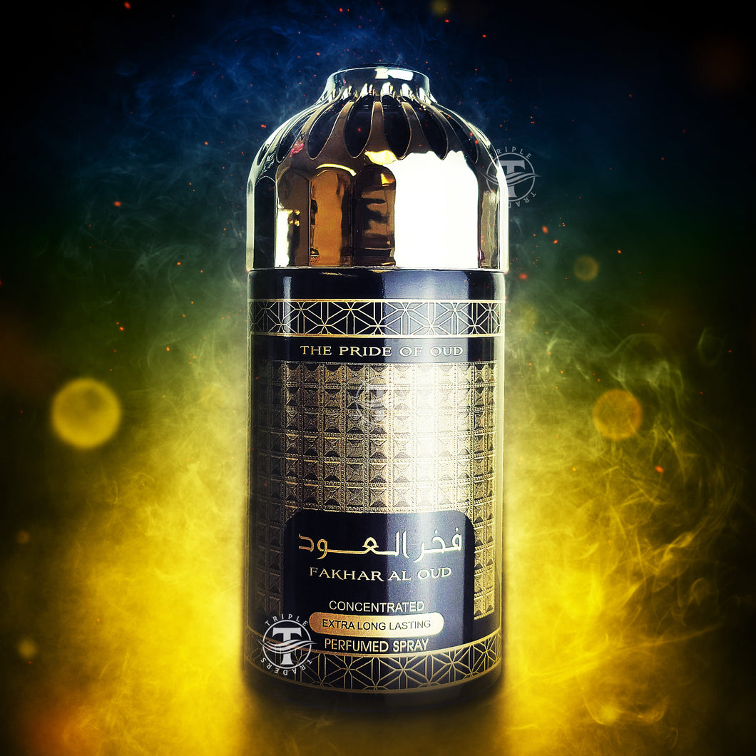 Fakhar Al Oud | The Pride of Oud | Concentrated Extra Long Lasting Perfumed Spray | Oriental Perfume 250ml | By Ard Al Zaafaran