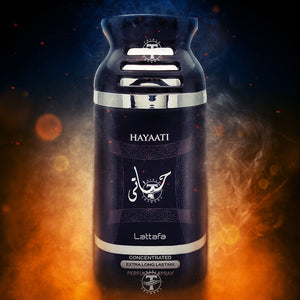 Hayaati Extra Long Lasting Perfumed Spray By Lattafa 250 ml 9 Fl Oz