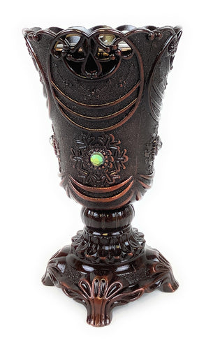 Yasmeen Bronze Beautiful Charcoal Incense Burner Metallic Bakhoor Holder for Home, Office, Religious Setting. Excellent Craftmanship