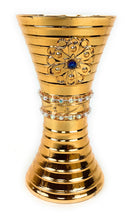 Yasmeen Sand Clock Golden Charcoal Incense Burner Metallic Bakhoor Holder - Burns Resin Frankincense Mamool…